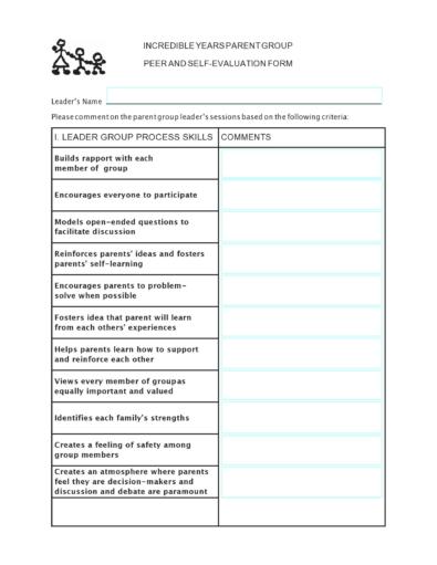 43 Great Peer Evaluation Forms [+Group Review] ᐅ TemplateLab