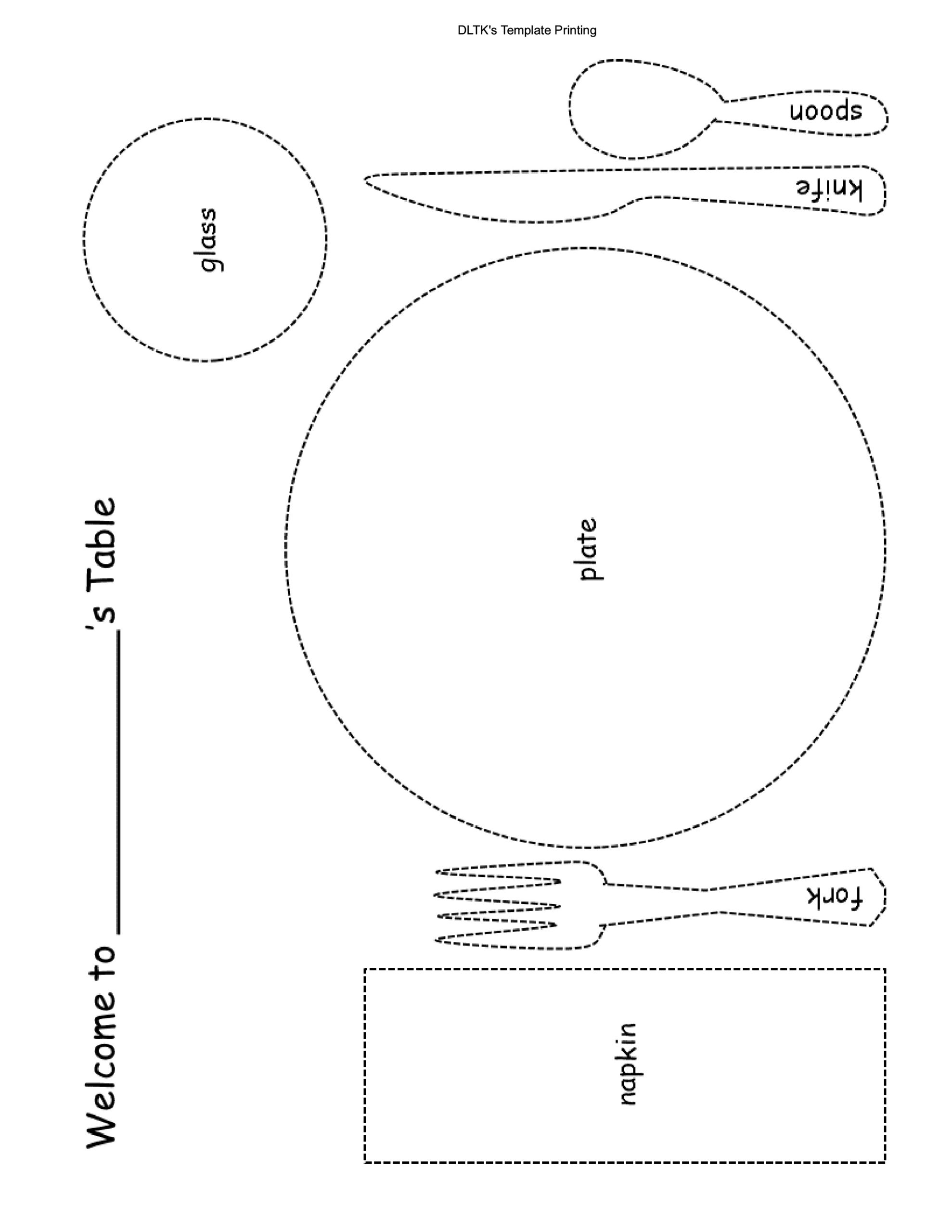 Free place setting template 04