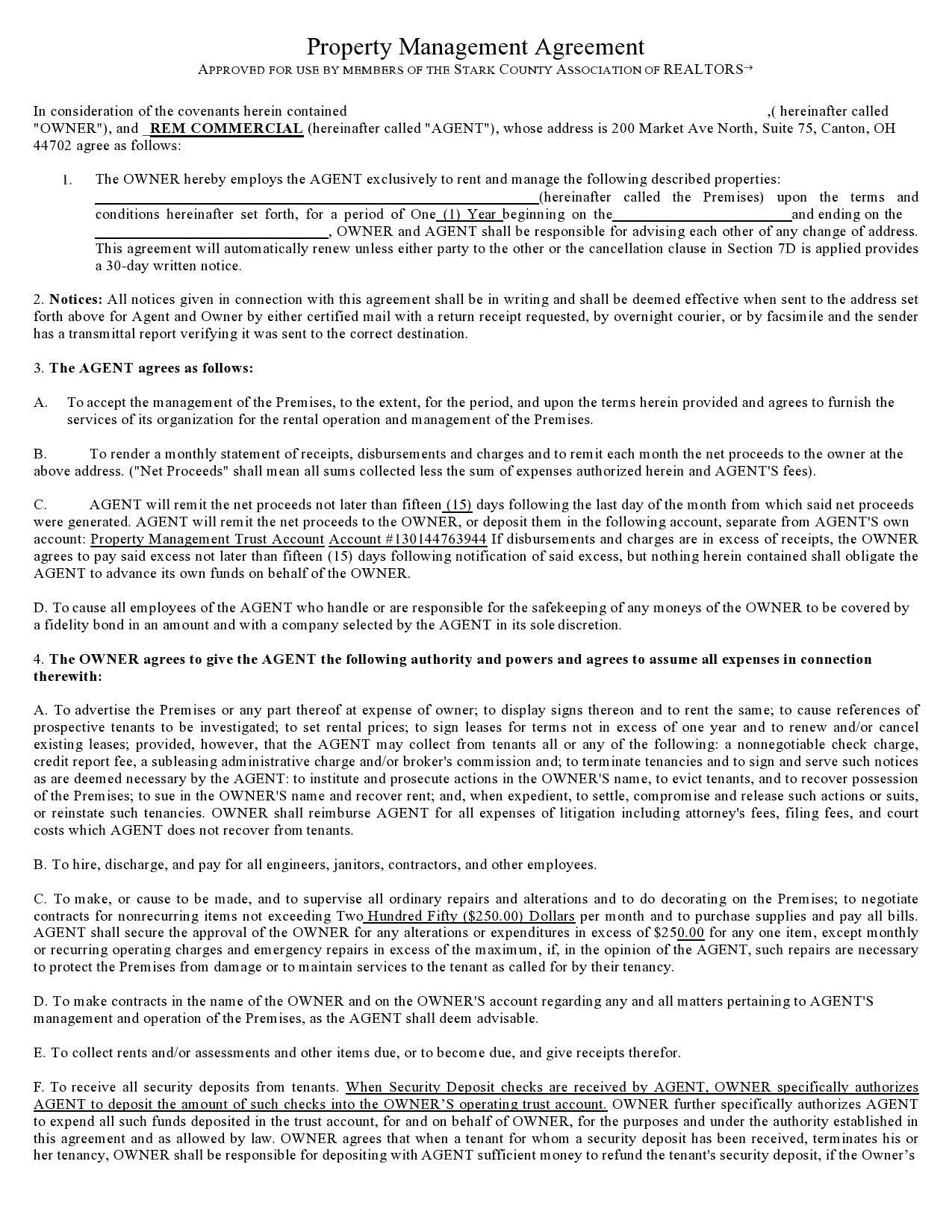 Free property management agreement 34