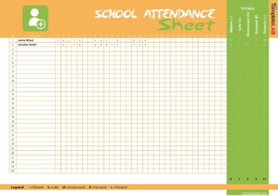 23 Free Printable Attendance Sheet Templates [Word/Excel]