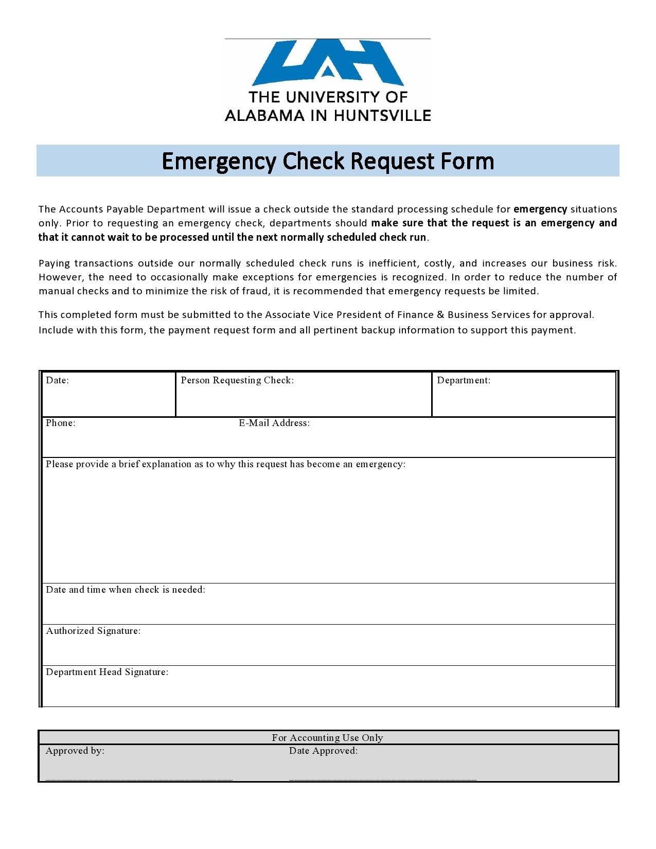 Free check request form 08