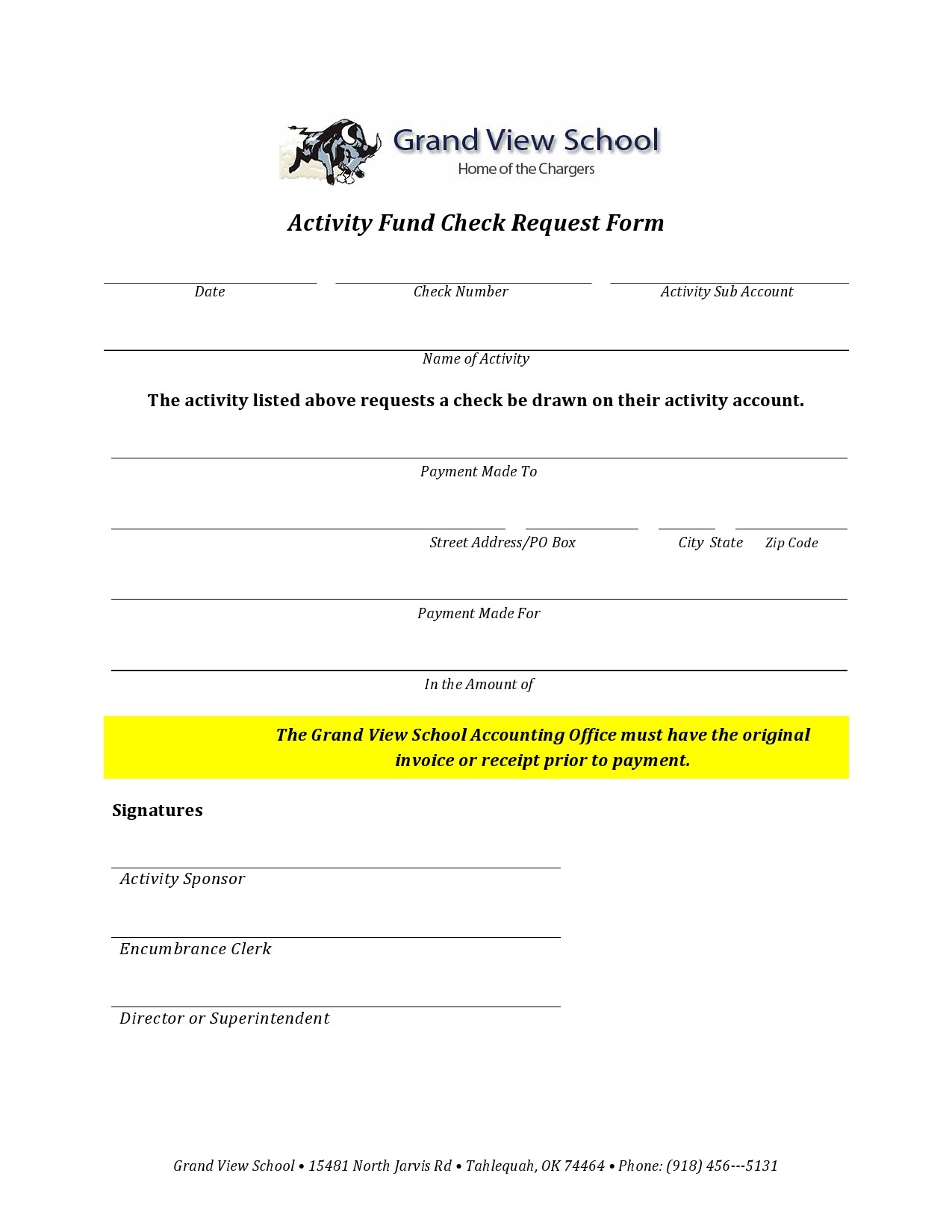 Free check request form 35