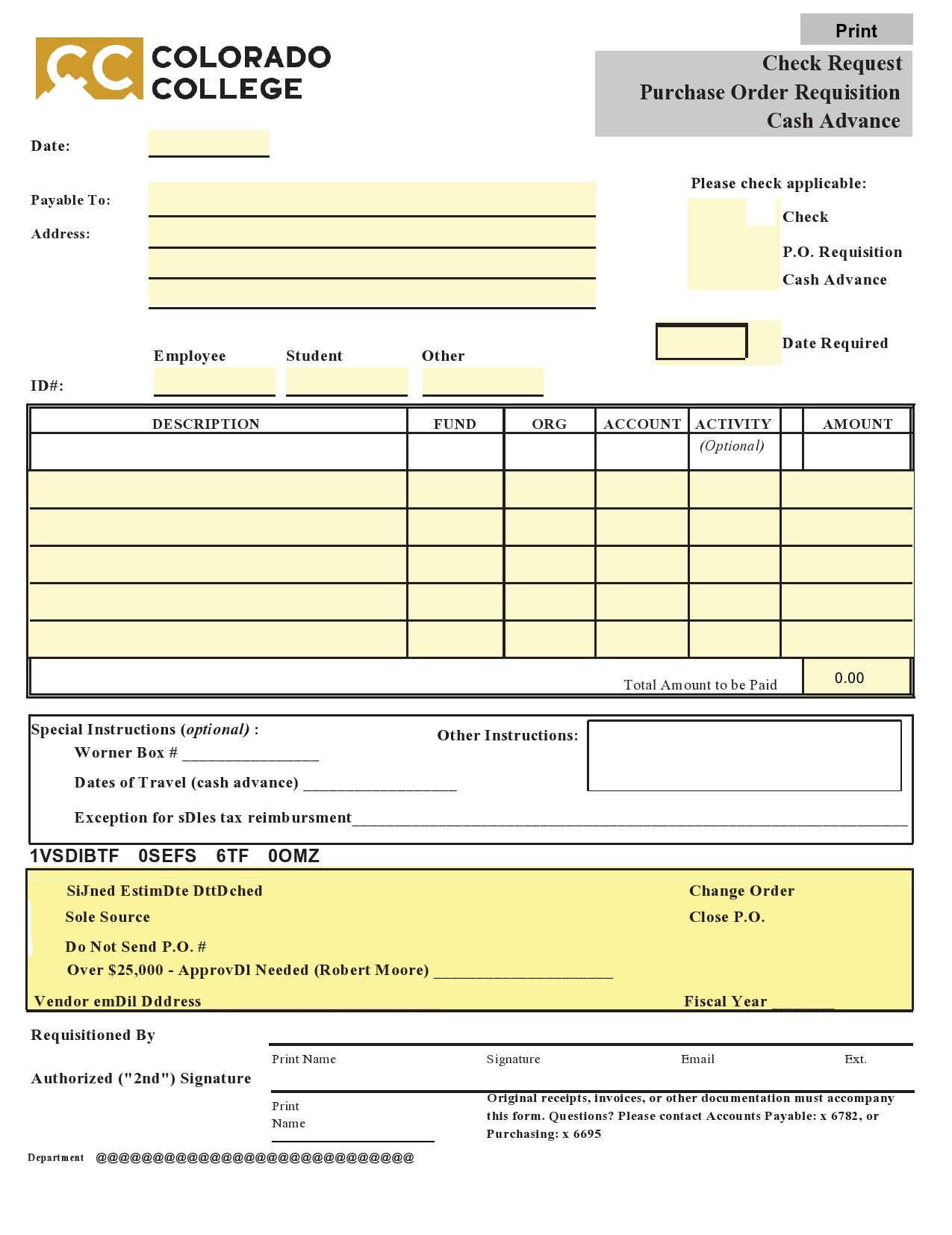 Free check request form 39
