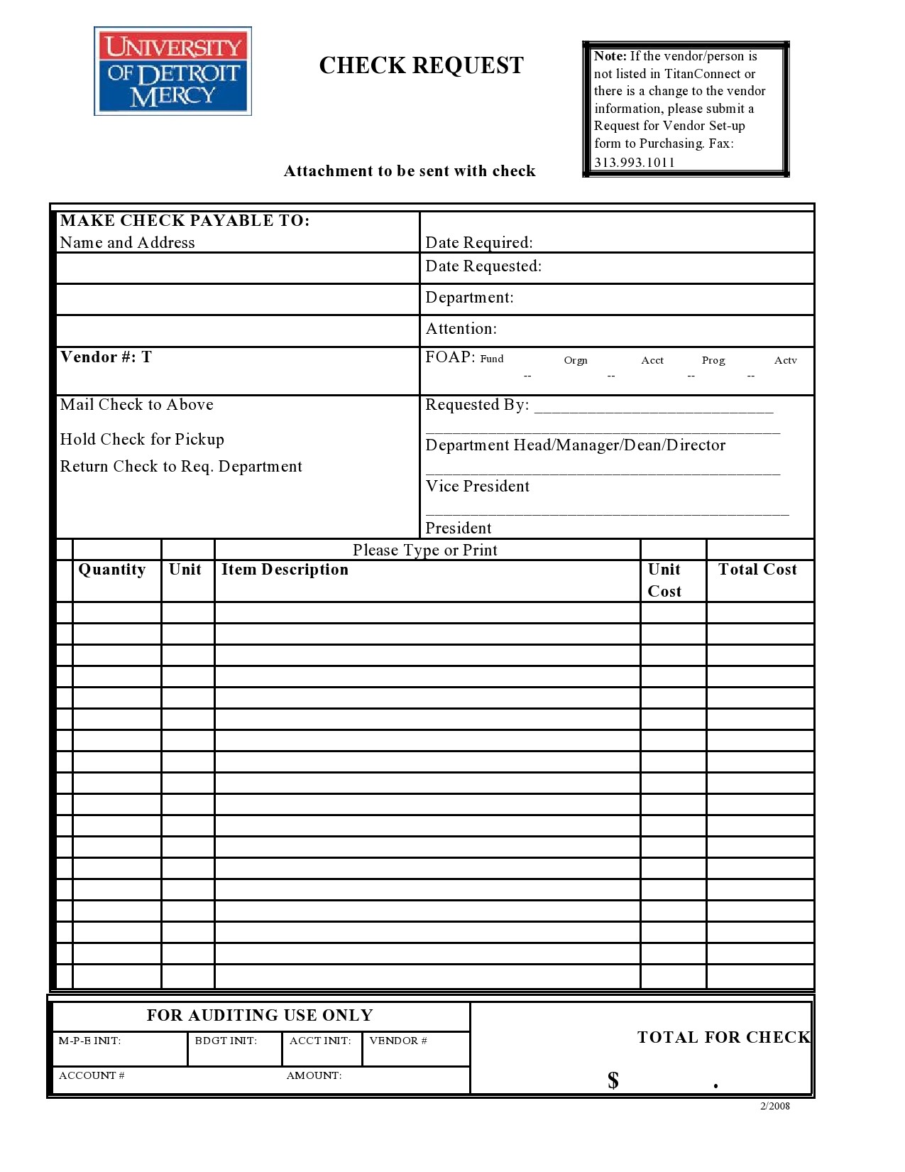 Free check request form 47