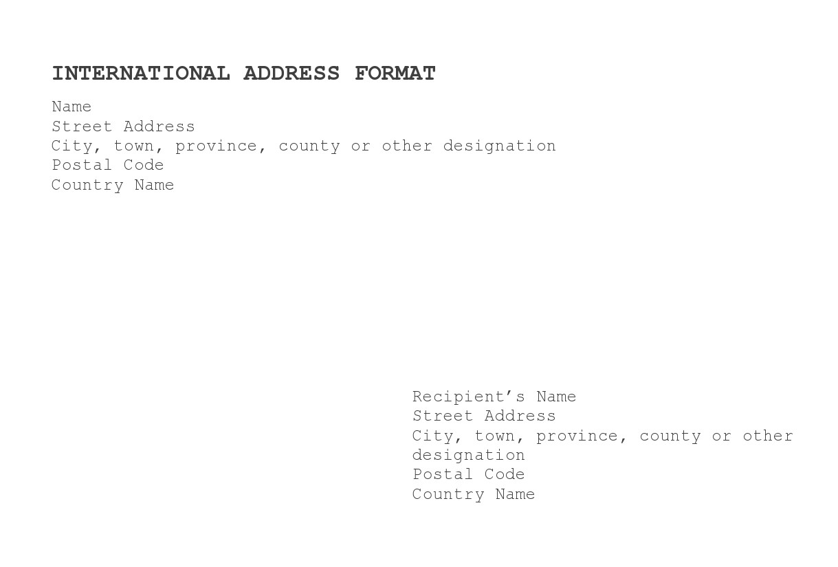 Free envelope address template 19