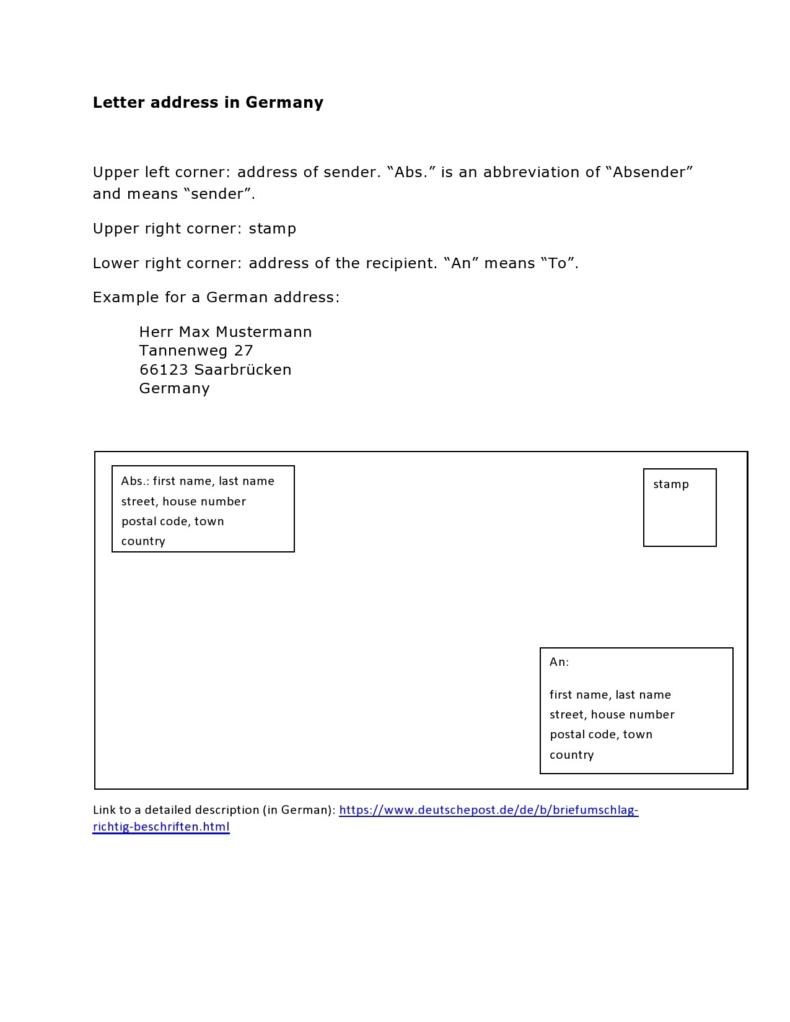 printable envelope address template