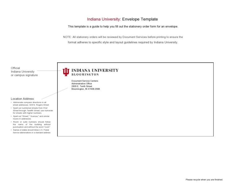 36 Printable Envelope Address Templates [Word] ᐅ TemplateLab