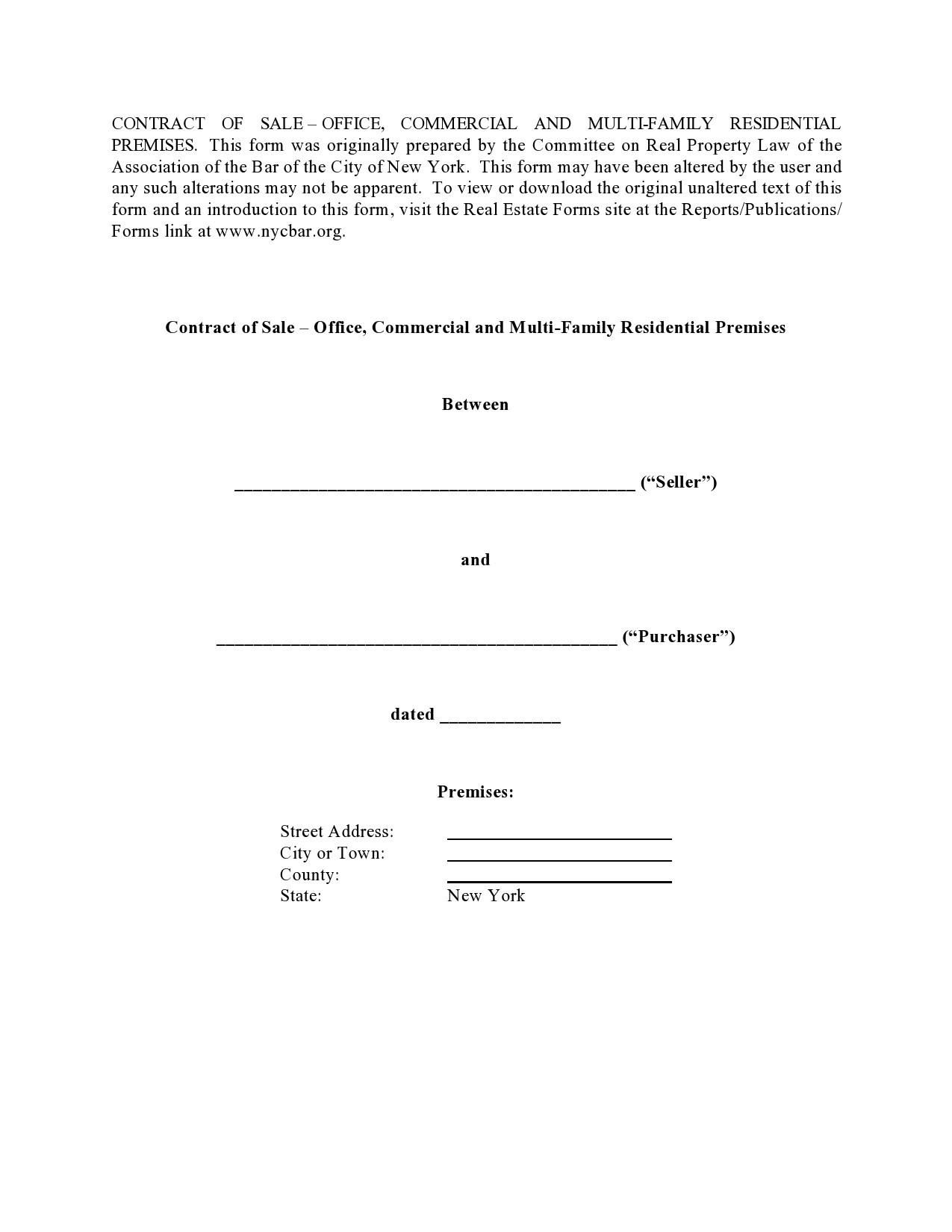 Free land contract form 41
