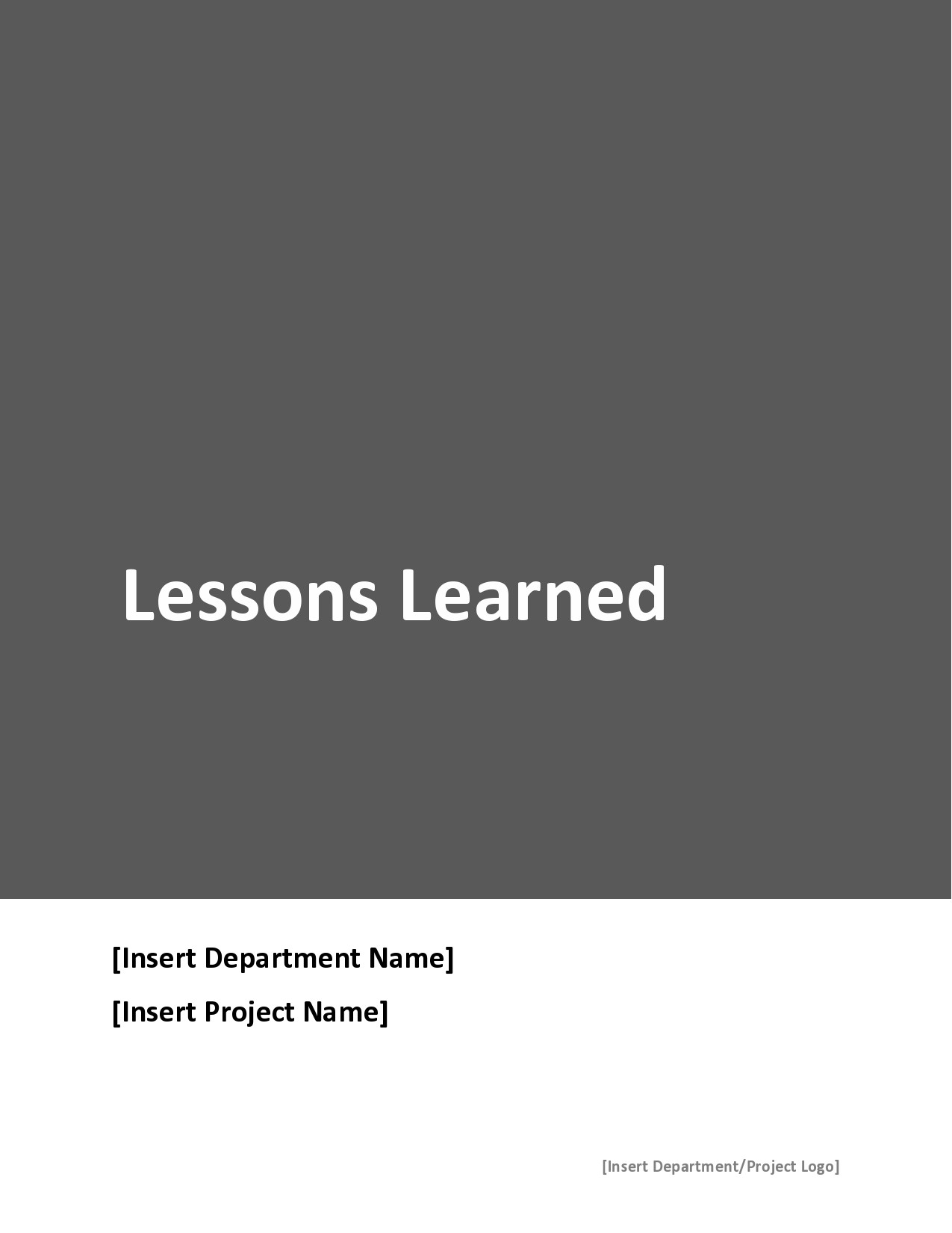 Kostenlose Lektionen gelernt Vorlage 05