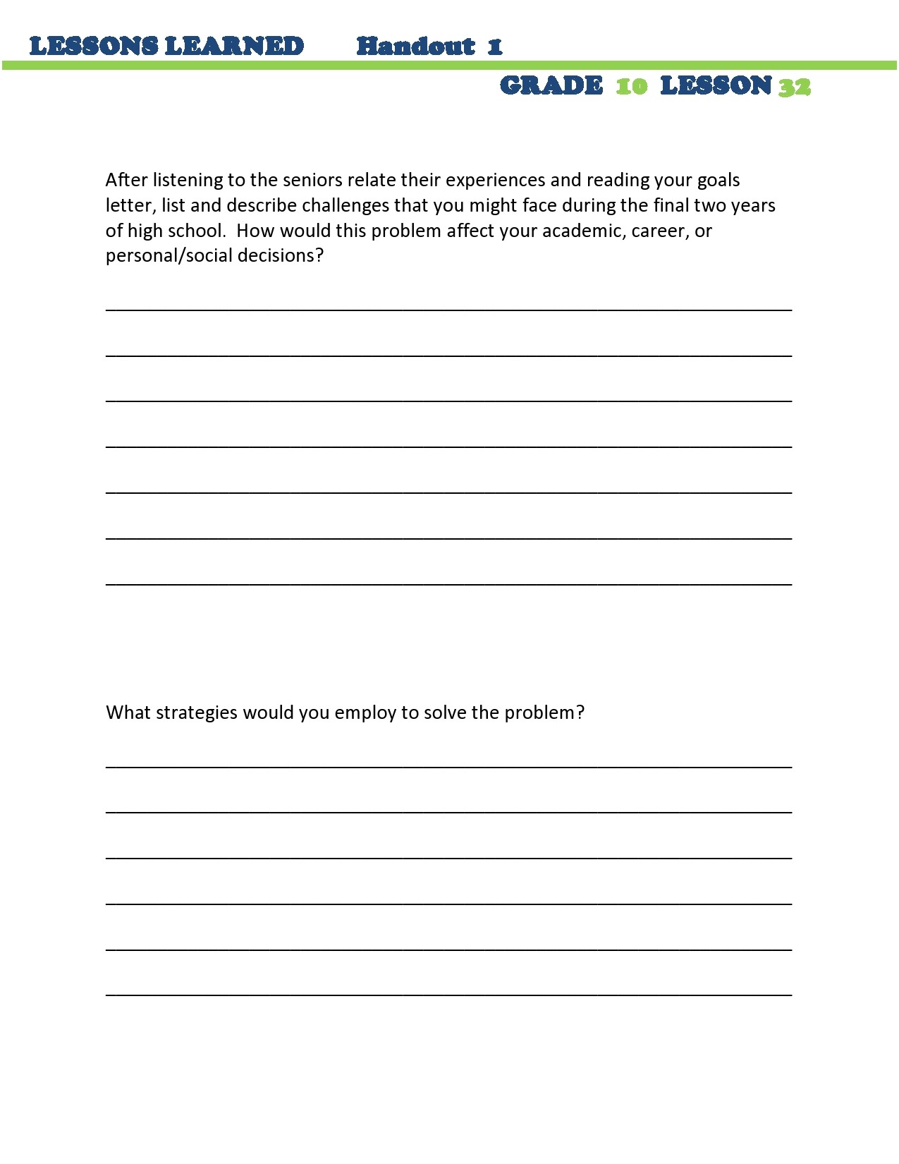 Free lessons learned template 09