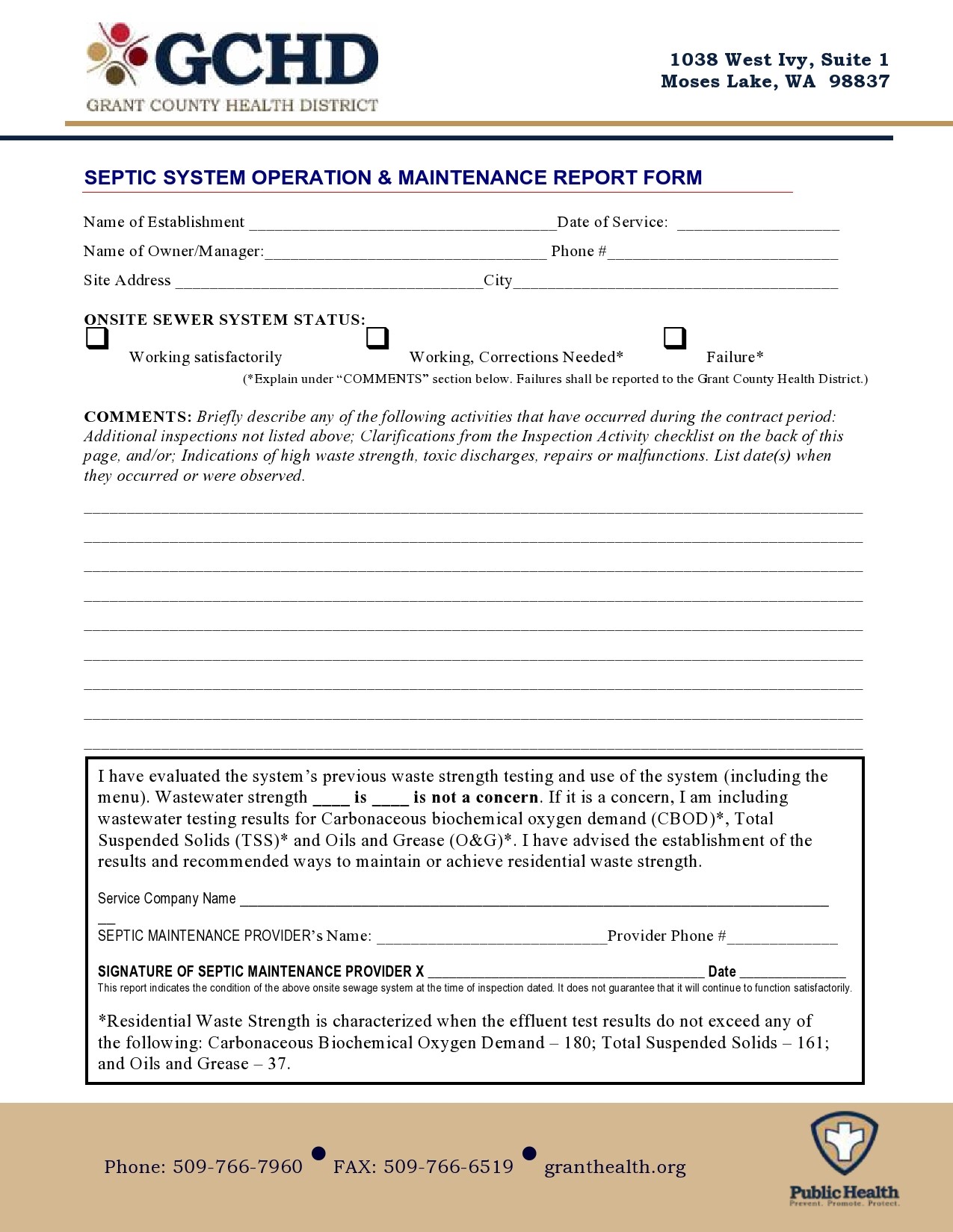 Free maintenance report form 18