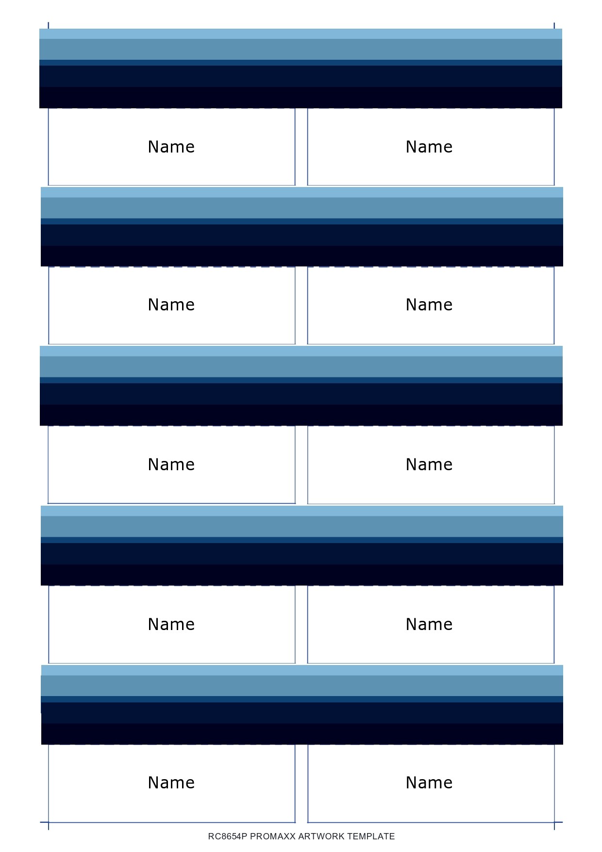 downloadable free place card template word