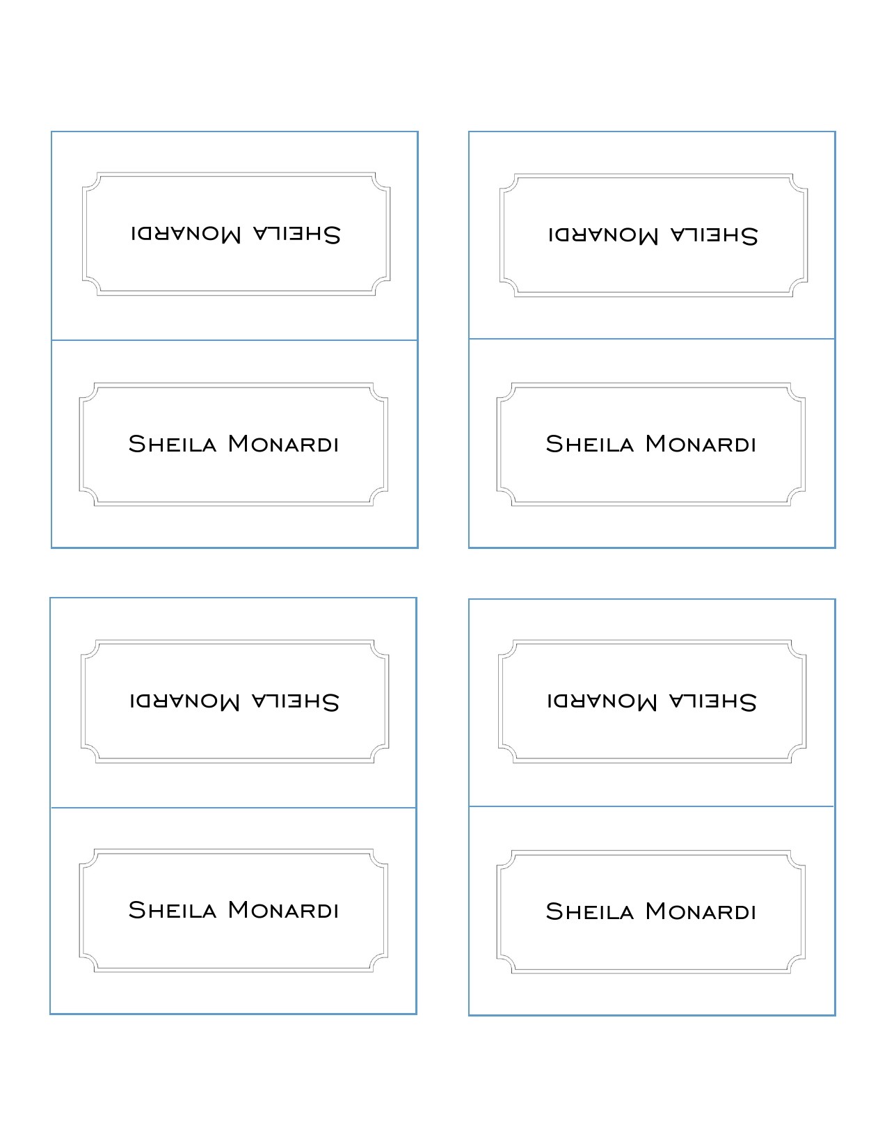 50 Printable Place Card Templates (Free) ᐅ TemplateLab