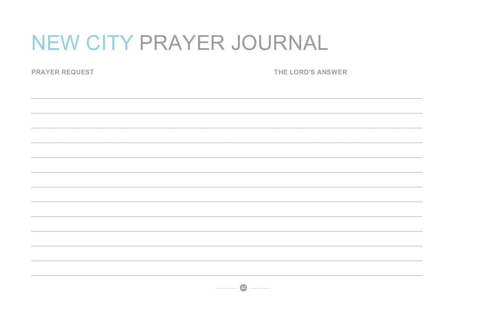 Free prayer journal template 32