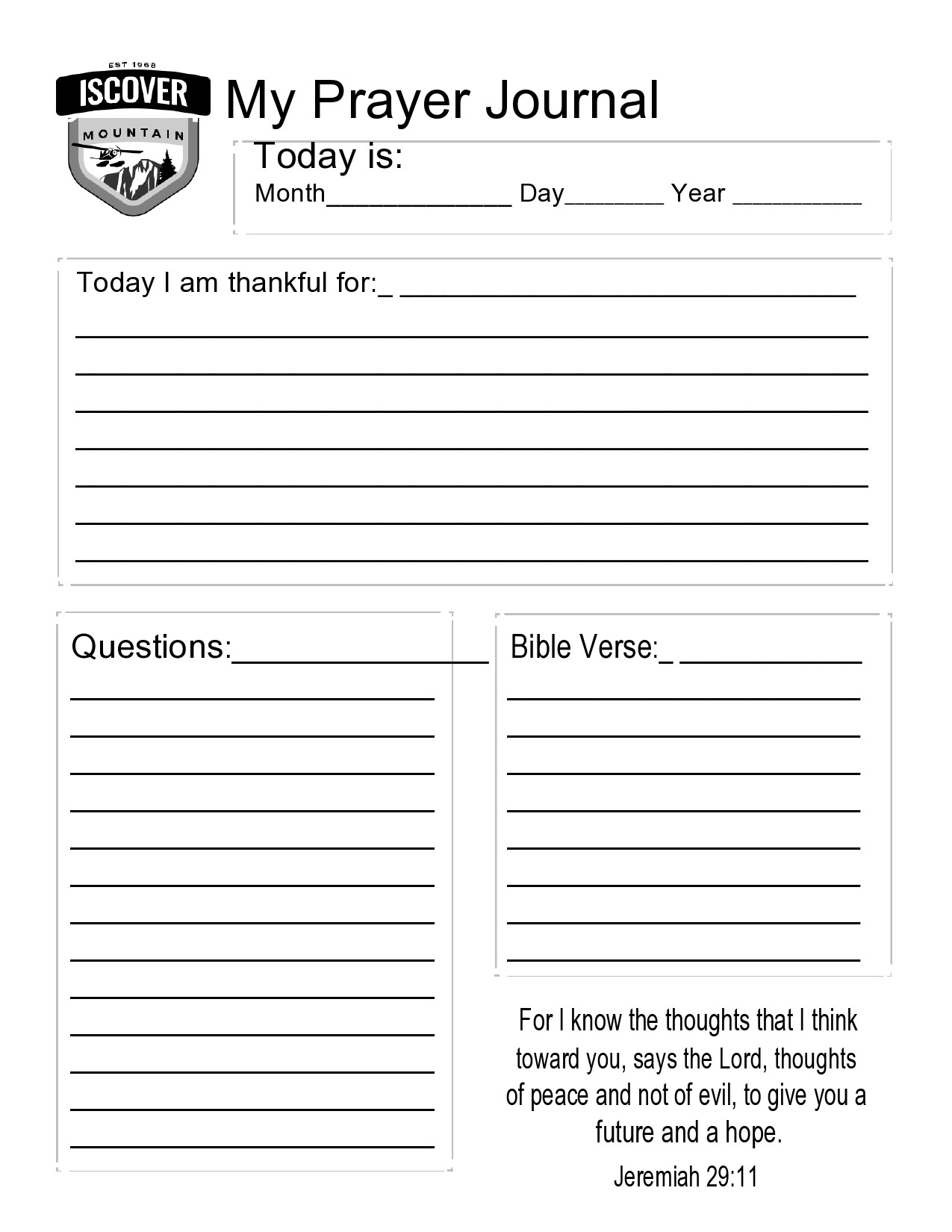 10 Best Printable Prayer Journal Template For Free At - vrogue.co