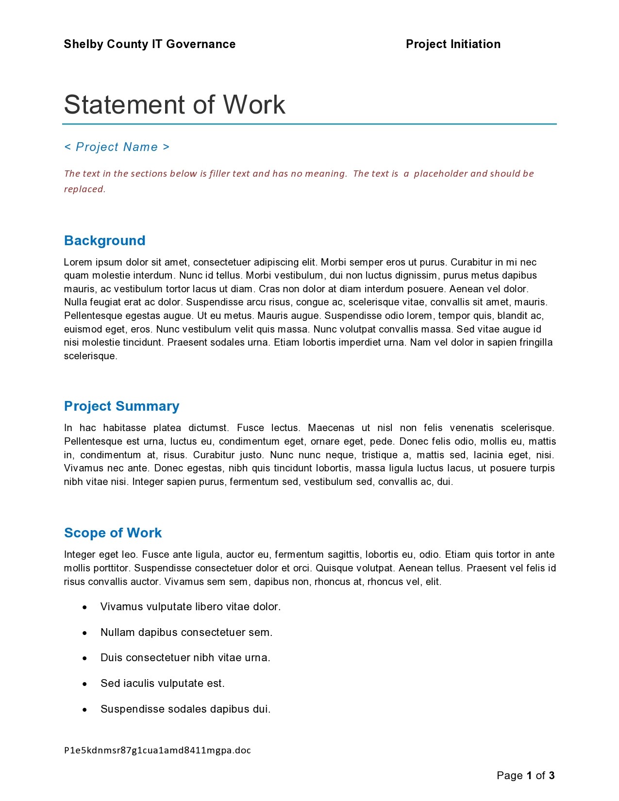 Free statement of work template 32