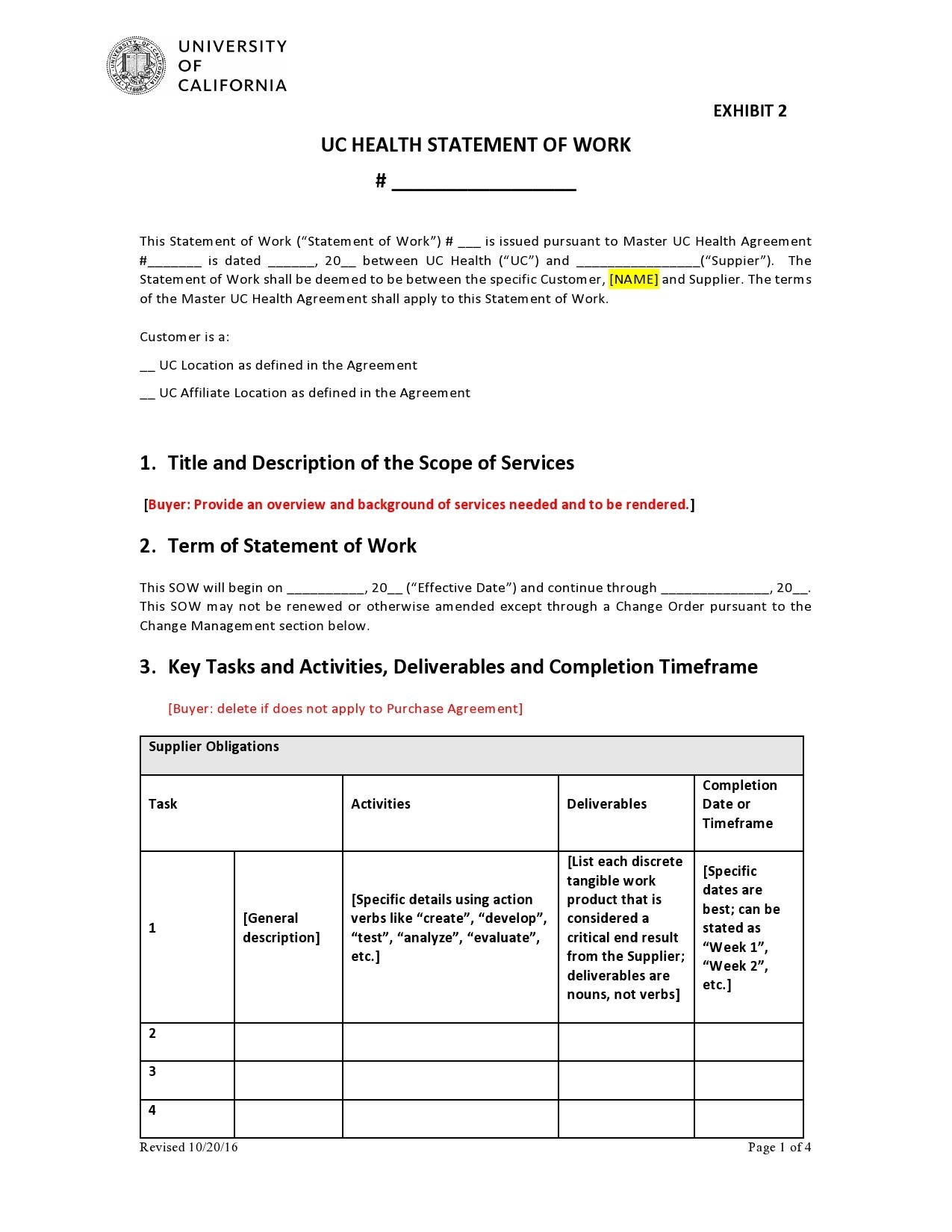 Free statement of work template 39