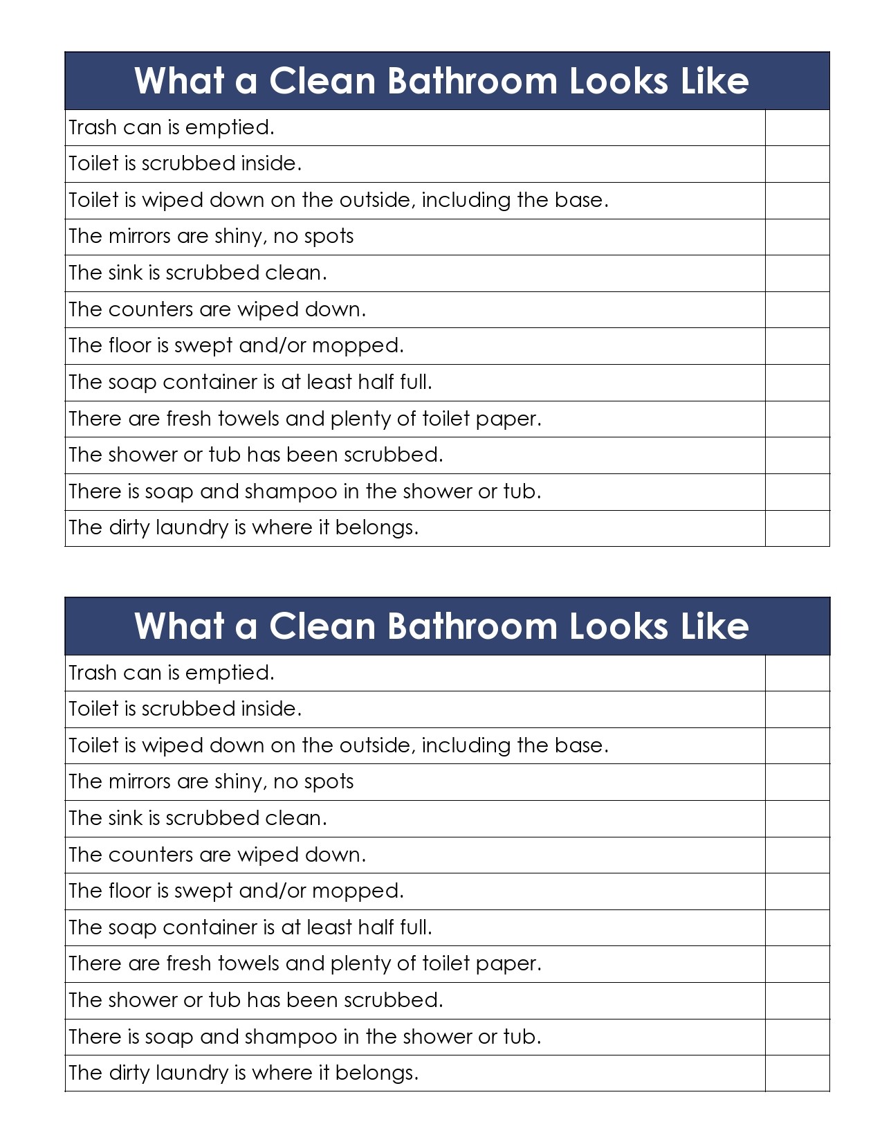 Free bathroom cleaning checklist 03