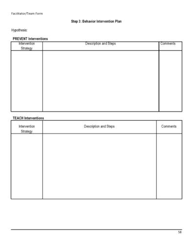 47 Useful Behavior Plan Templates (BIP Examples) ᐅ TemplateLab