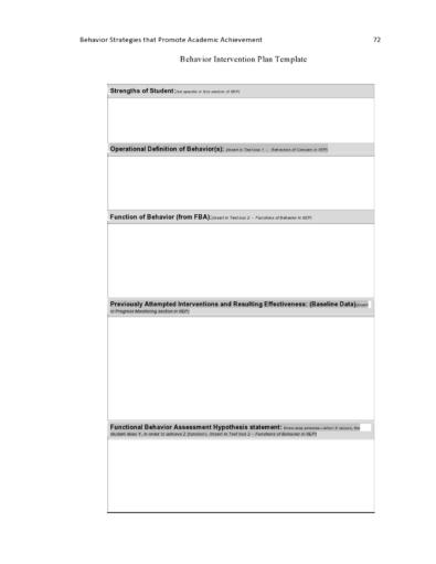 47 Useful Behavior Plan Templates (BIP Examples) ᐅ TemplateLab