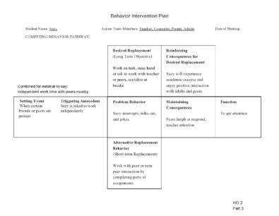 47 Useful Behavior Plan Templates (BIP Examples) ᐅ TemplateLab