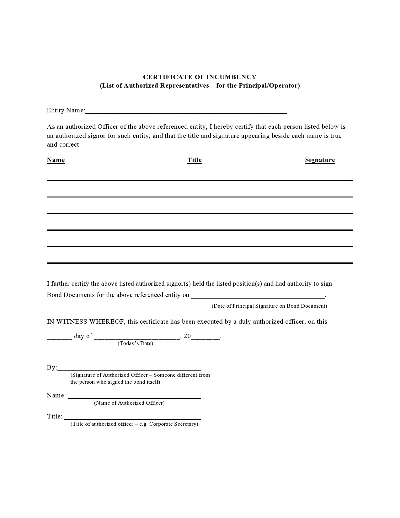 Difference Between Certificate Of Good Standing And Certificate Of For Corporate Secretary Certificate Template