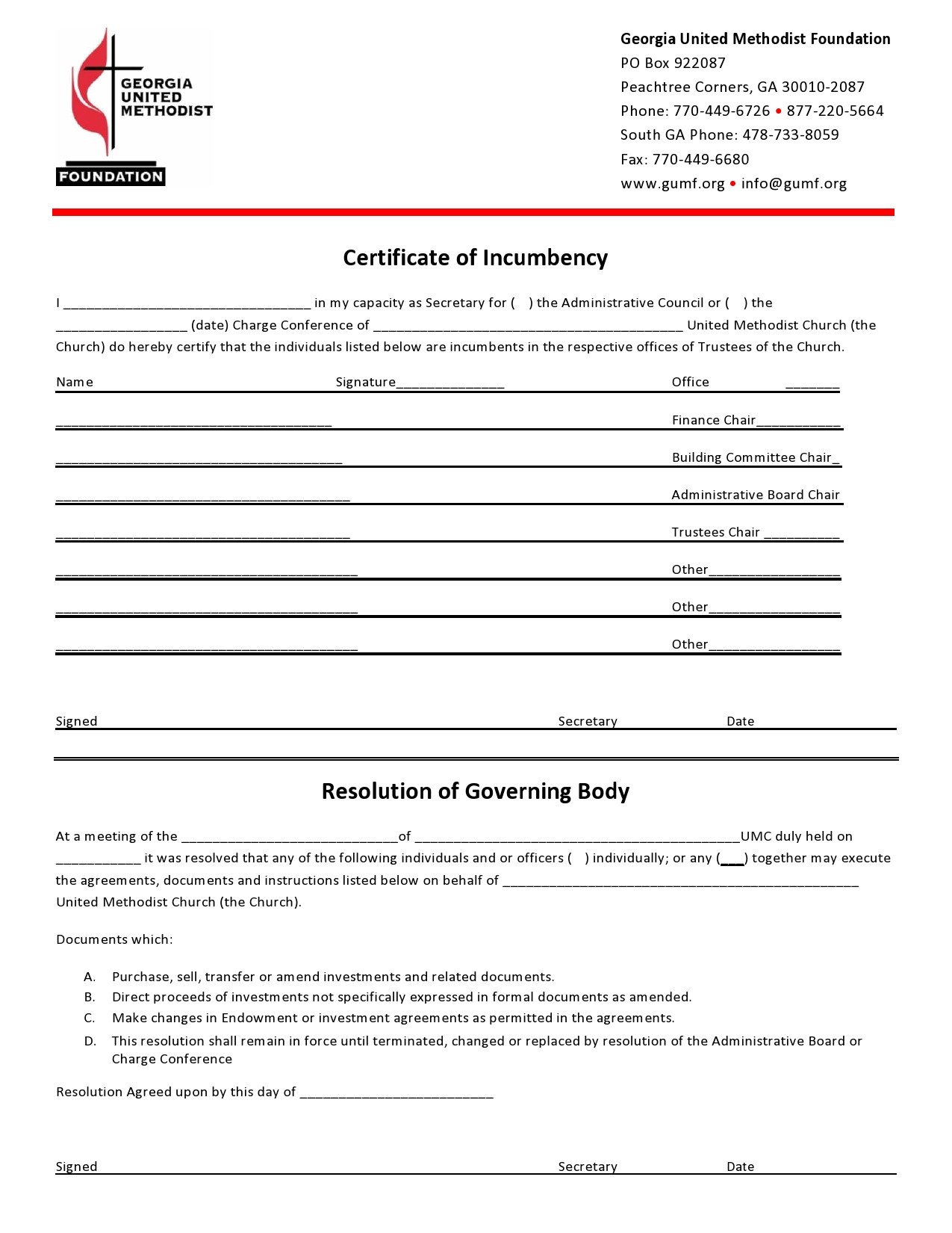 Free certificate of incumbency 23
