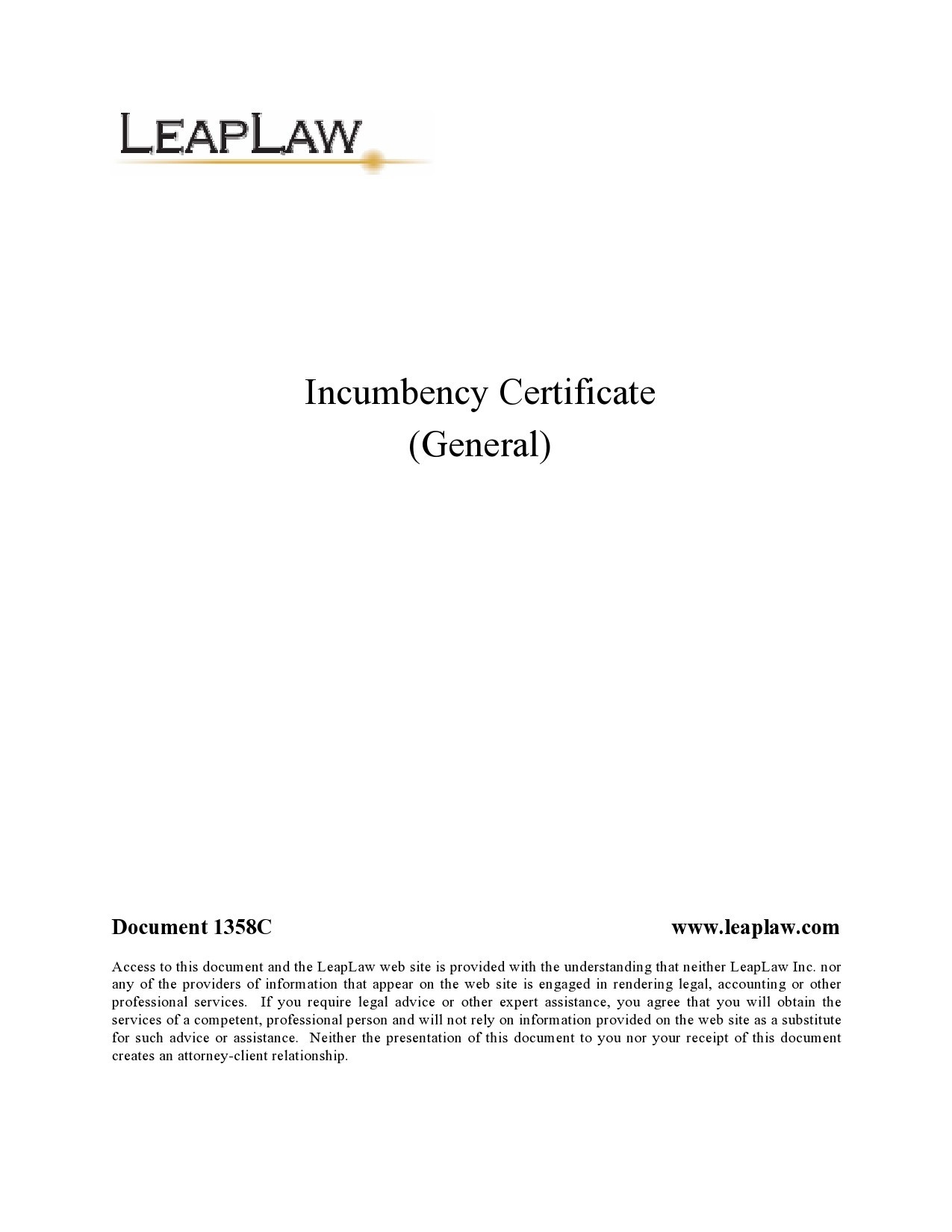 Free certificate of incumbency 25