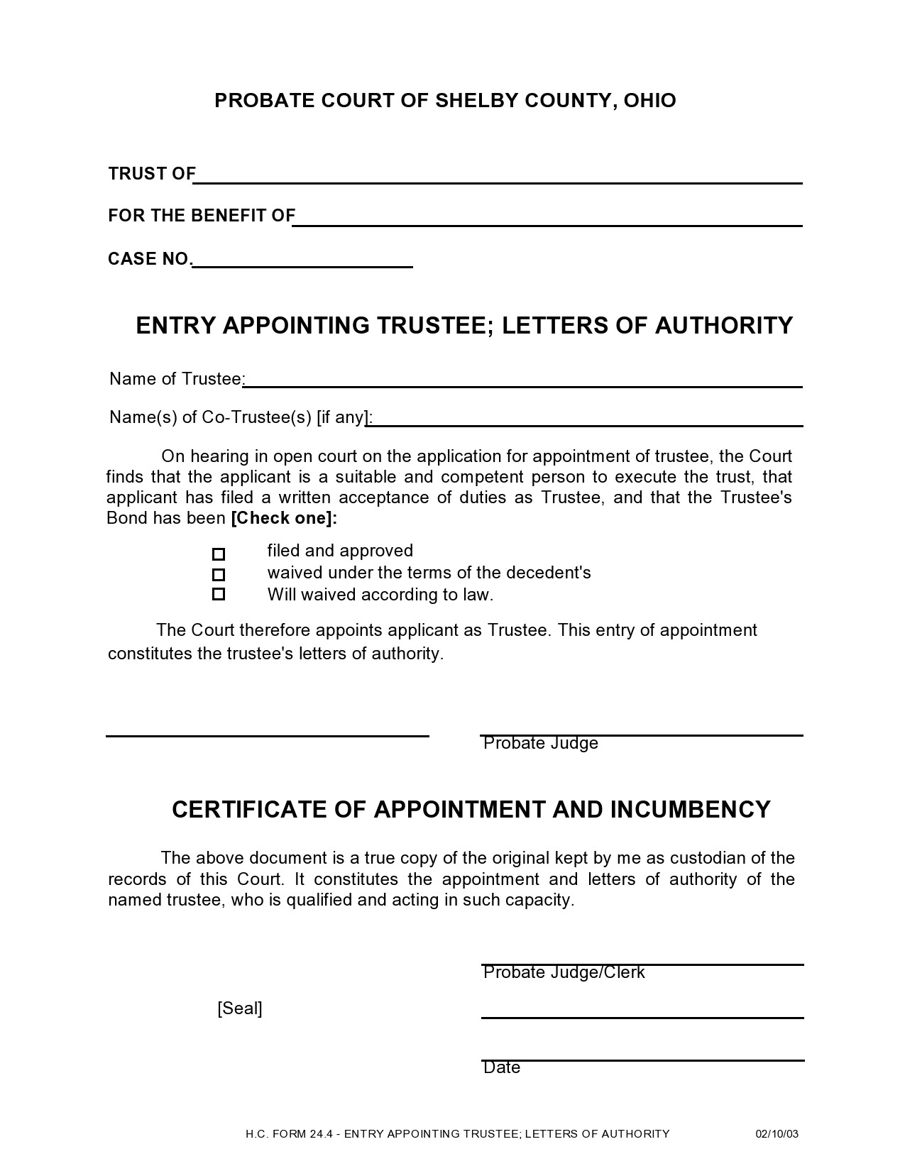 Free certificate of incumbency 49