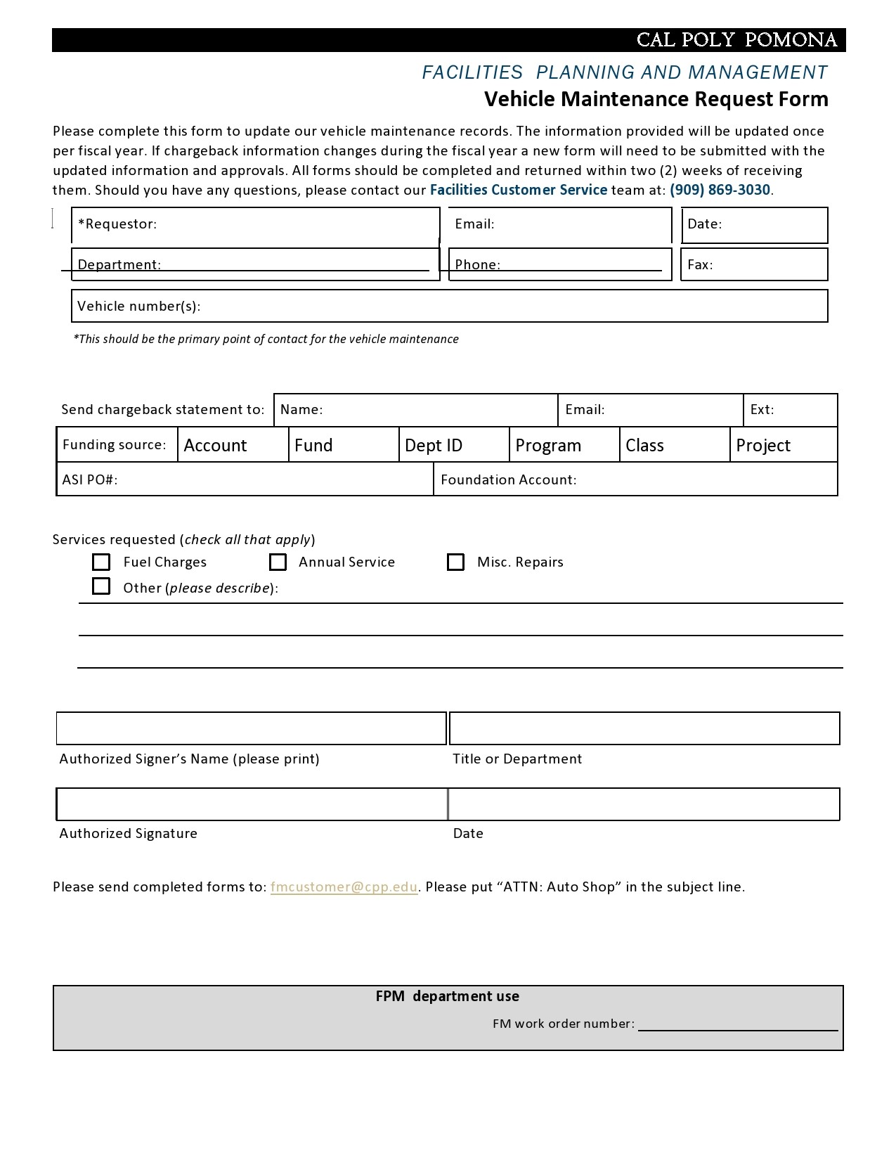 Free maintenance request form 53
