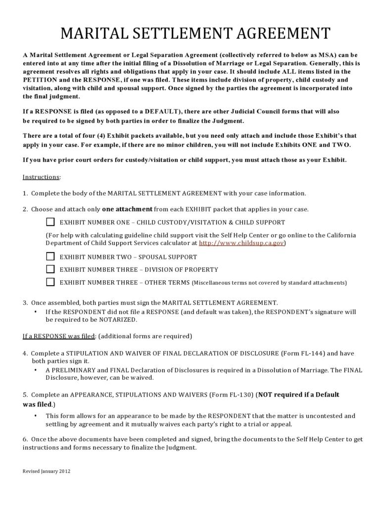 49 Editable Marital Settlement Agreements (Word/PDF) ᐅ TemplateLab 49 Editable Marital Settlement Agreements (Word/PDF) ᐅ TemplateLab
