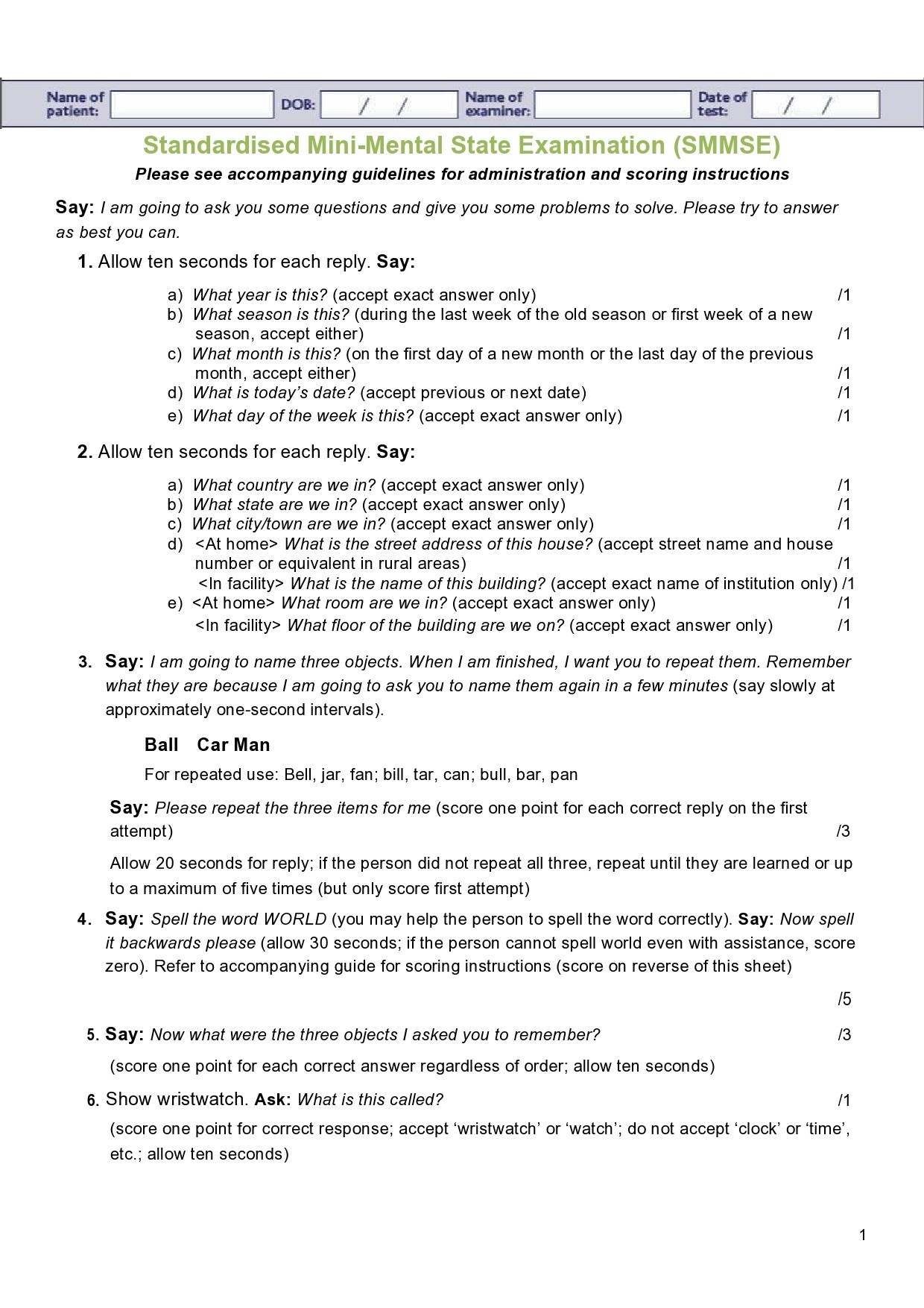 Free mental status exam template 09