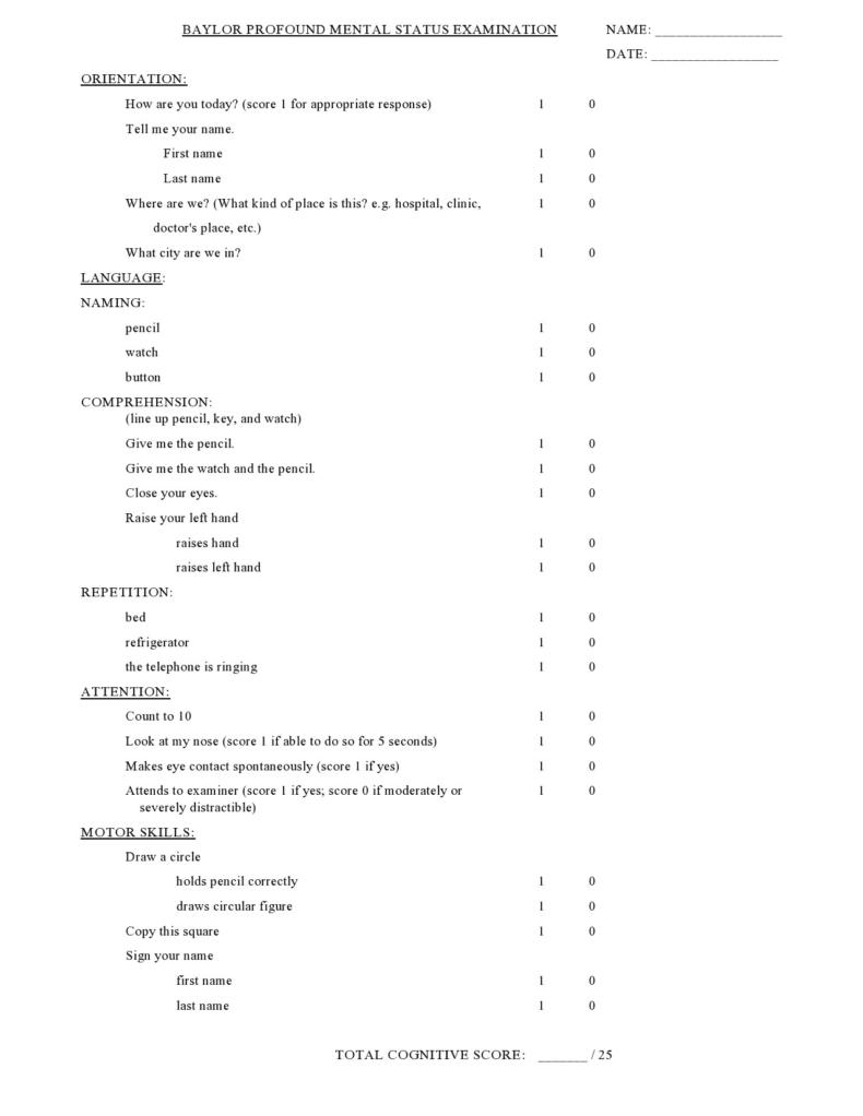 47 Free Mental Status Exam Templates (MSE Examples) ᐅ TemplateLab
