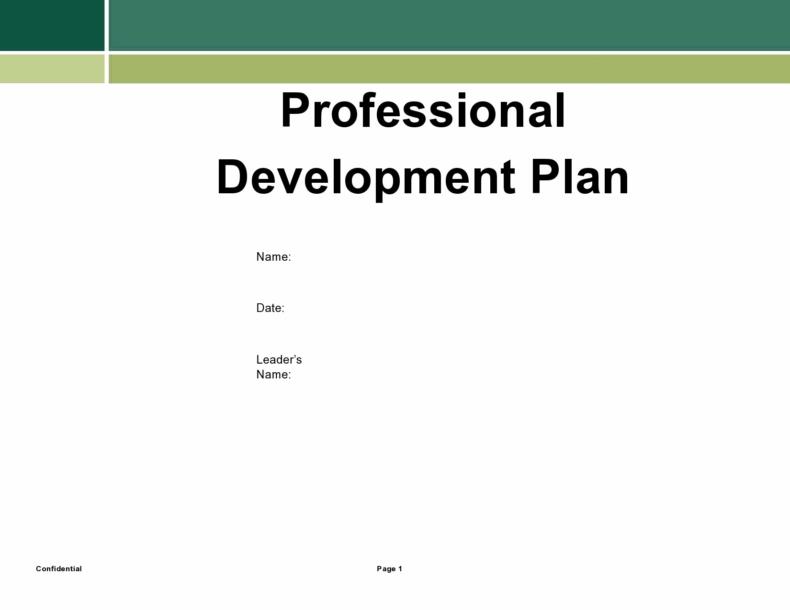 50 Professional Development Plan Templates (Free) ᐅ
