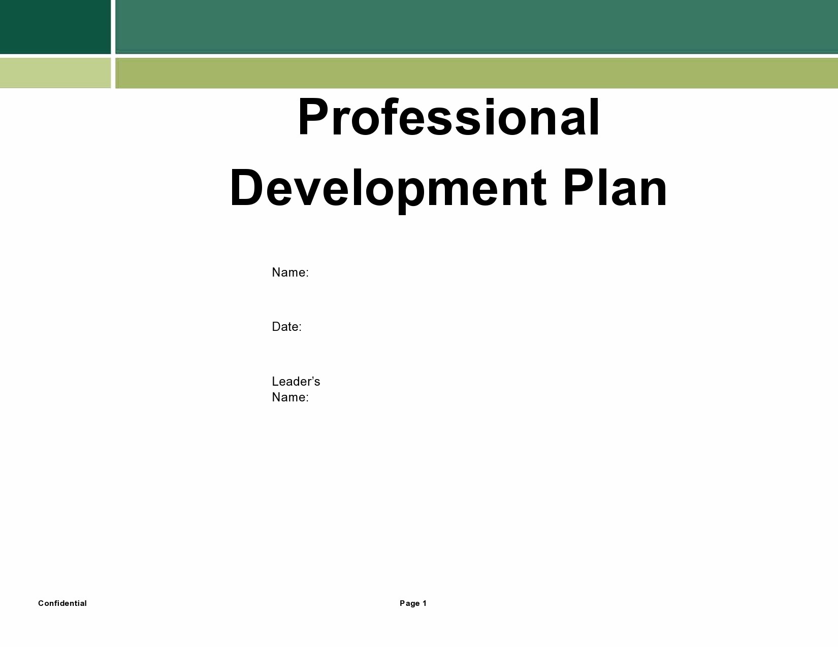 Free professional development plan 02