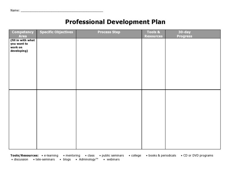 50 Professional Development Plan Templates (Free) ᐅ
