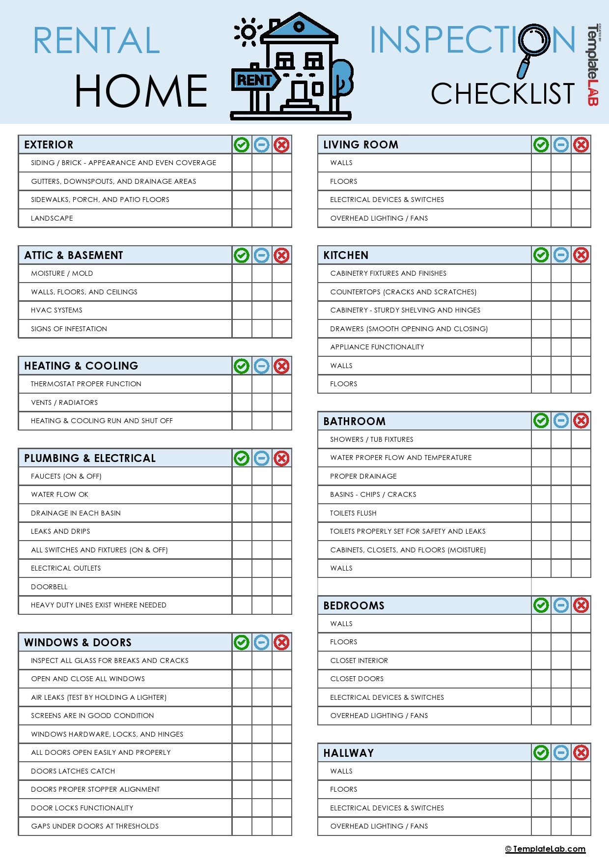 Printable Home Inspection Checklist Form Printable Forms Free Online