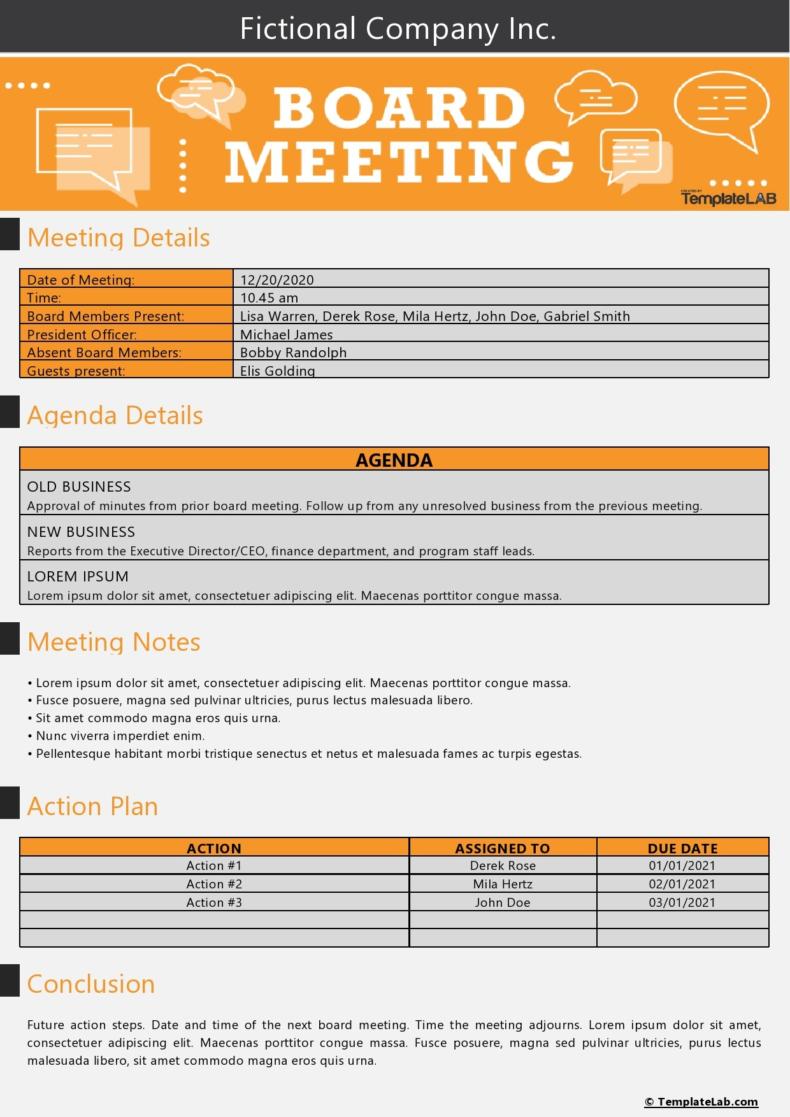 28 Handy Meeting Minutes Meeting Notes Templates