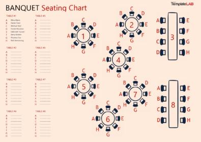 19 Great Seating Chart Templates (Wedding Classroom   more)