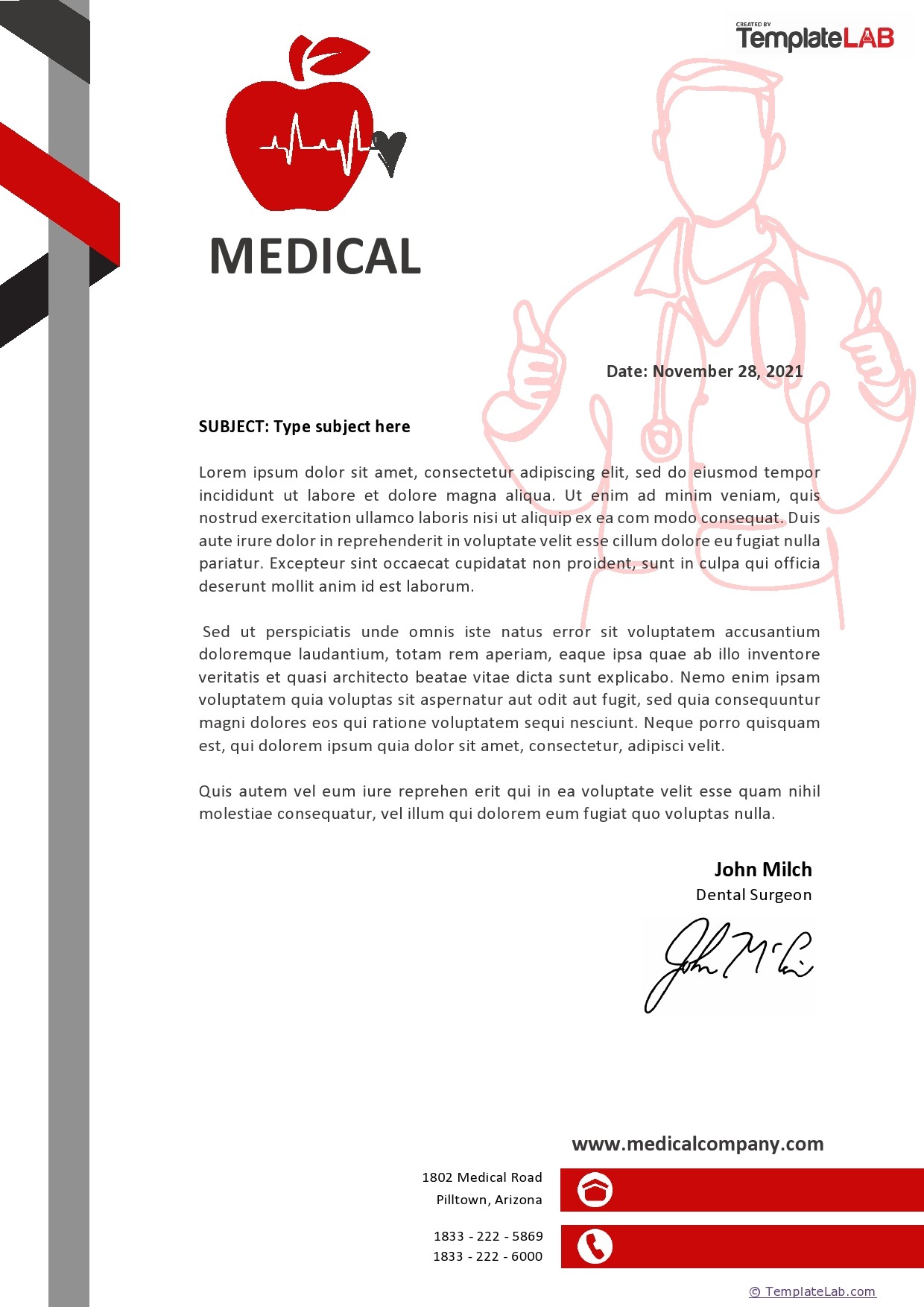 Doctor Letterhead Template Free Download Word