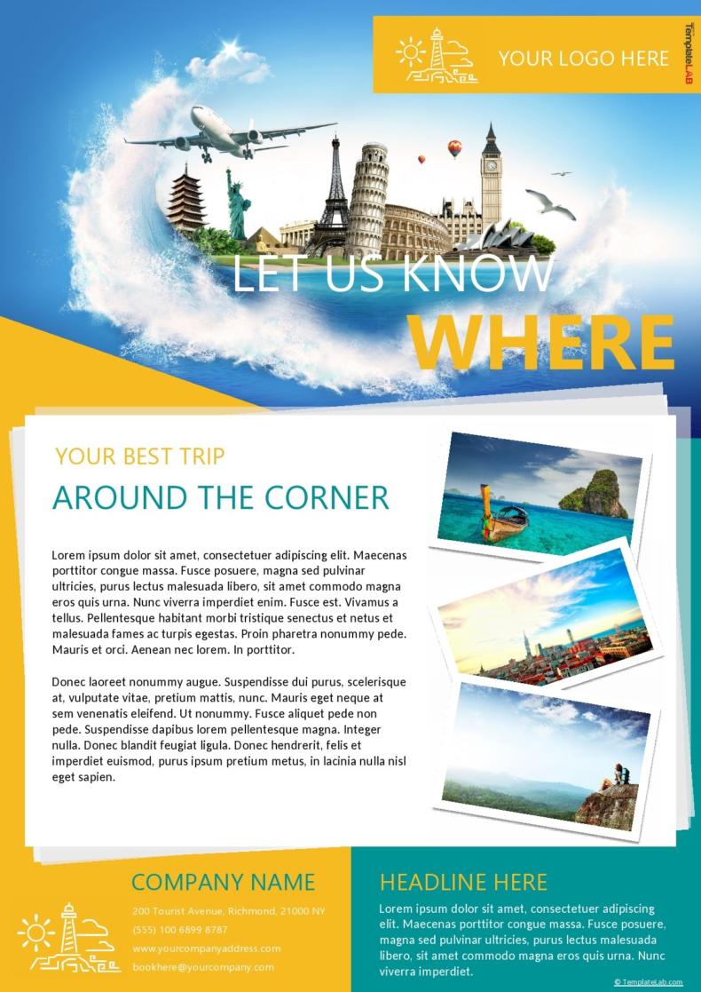 travel company profile template free download