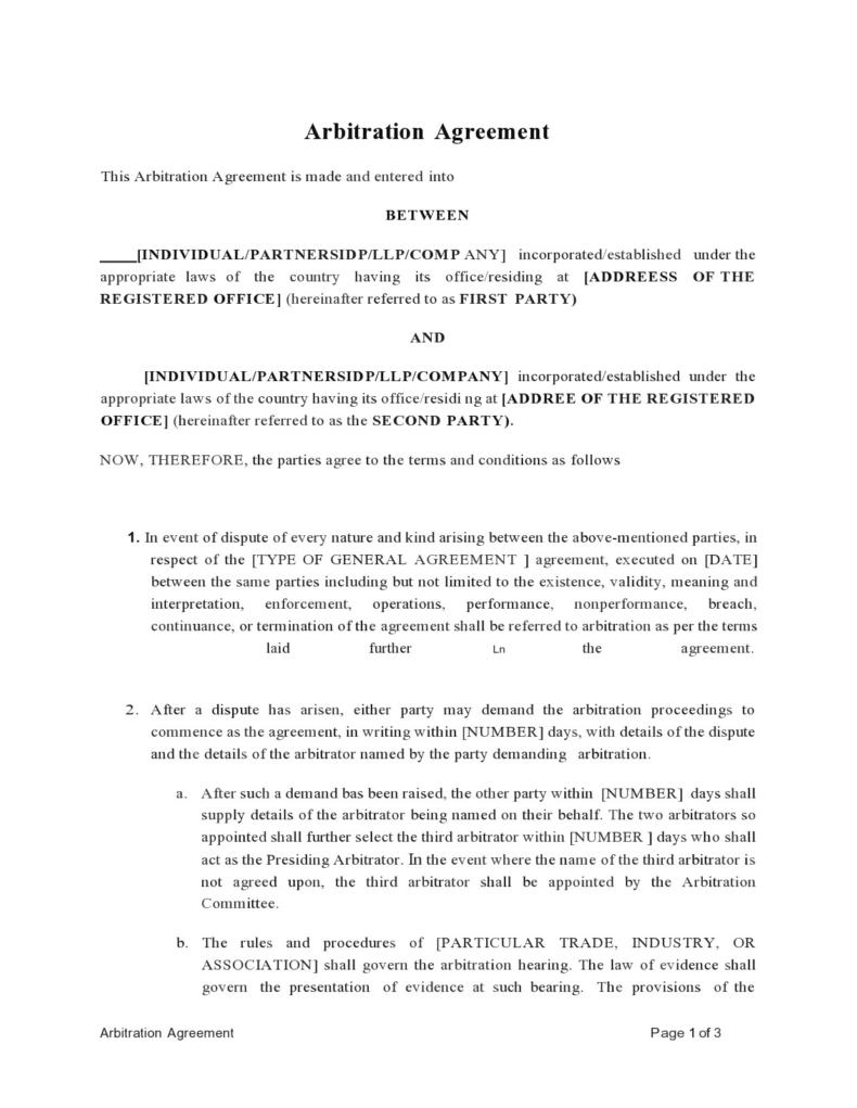 assignment of arbitration agreement