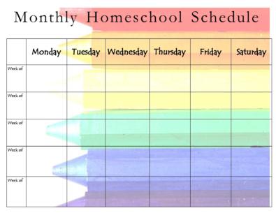 44 Editable Homeschool Schedule Templates FREE