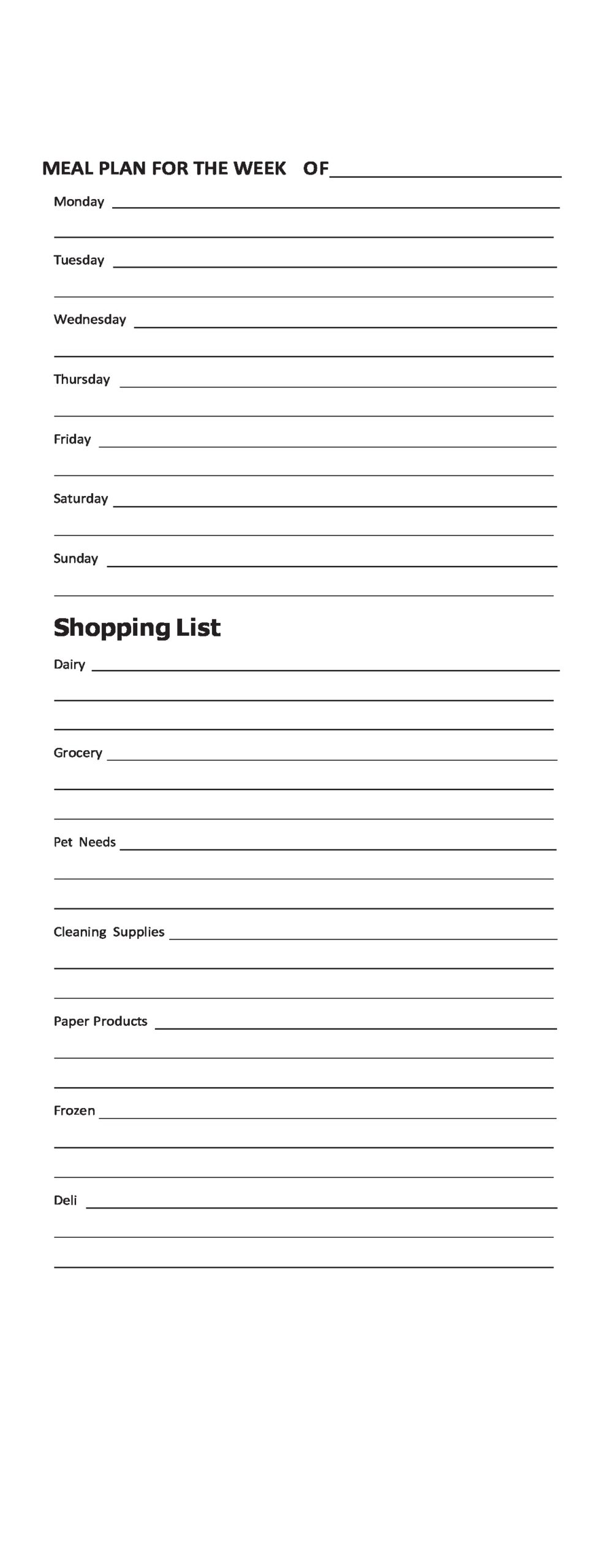 Free master grocery list 22