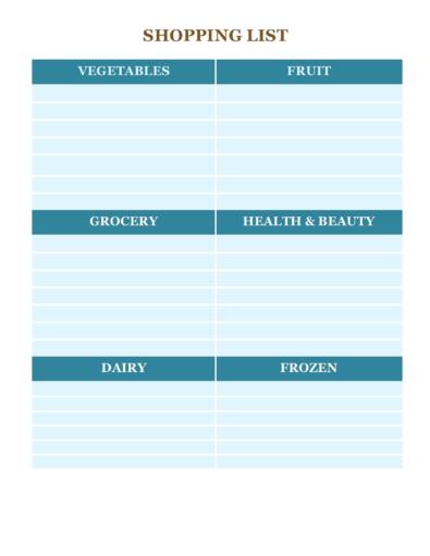 40 Best Master Grocery List Templates [Printable] ᐅ TemplateLab