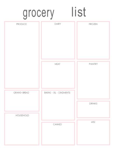 40 Best Master Grocery List Templates [Printable] ᐅ TemplateLab