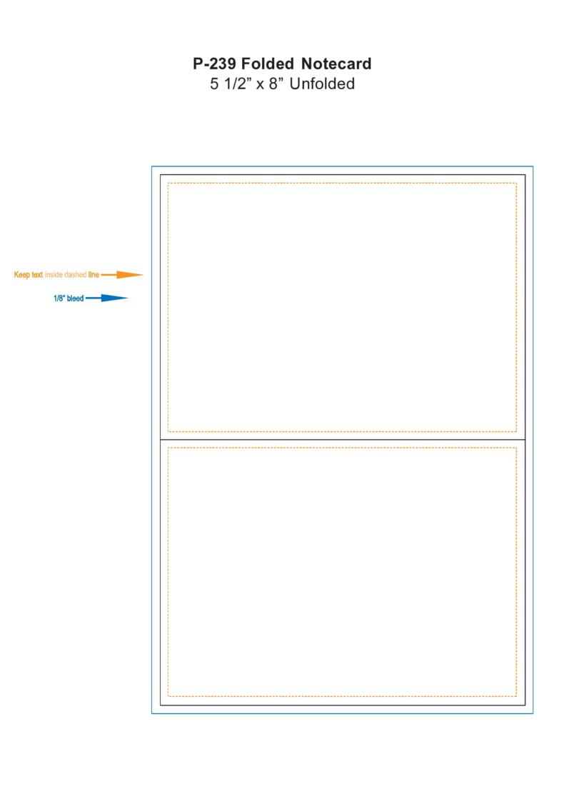 5 by 7 notecard template