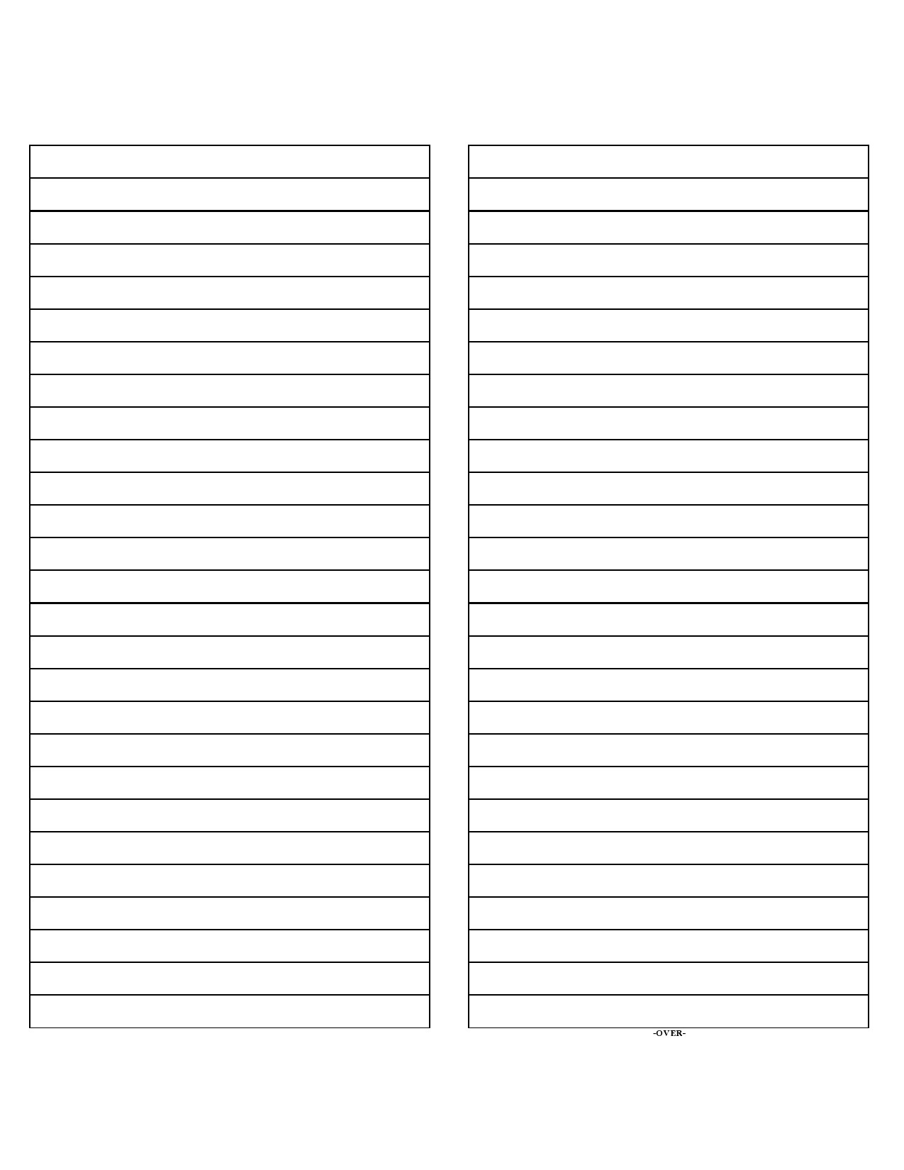 Free note card template 09