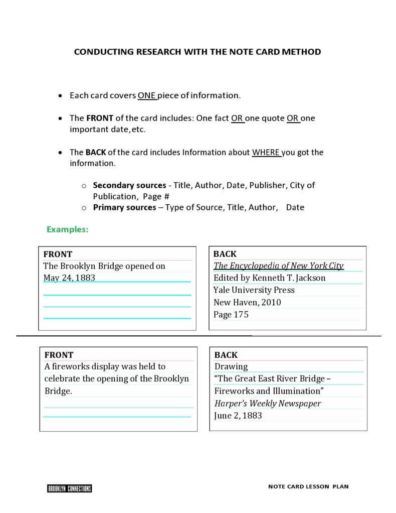 39 Simple Note Card Templates & Designs ᐅ TemplateLab