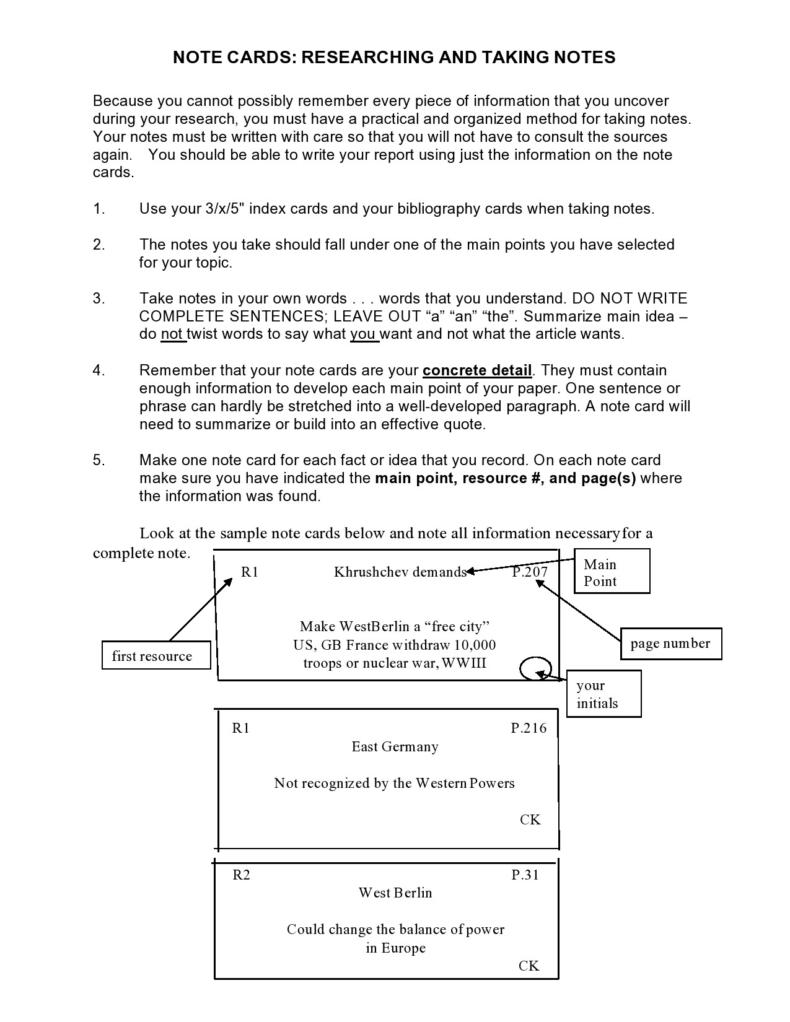 39 Simple Note Card Templates & Designs ᐅ TemplateLab